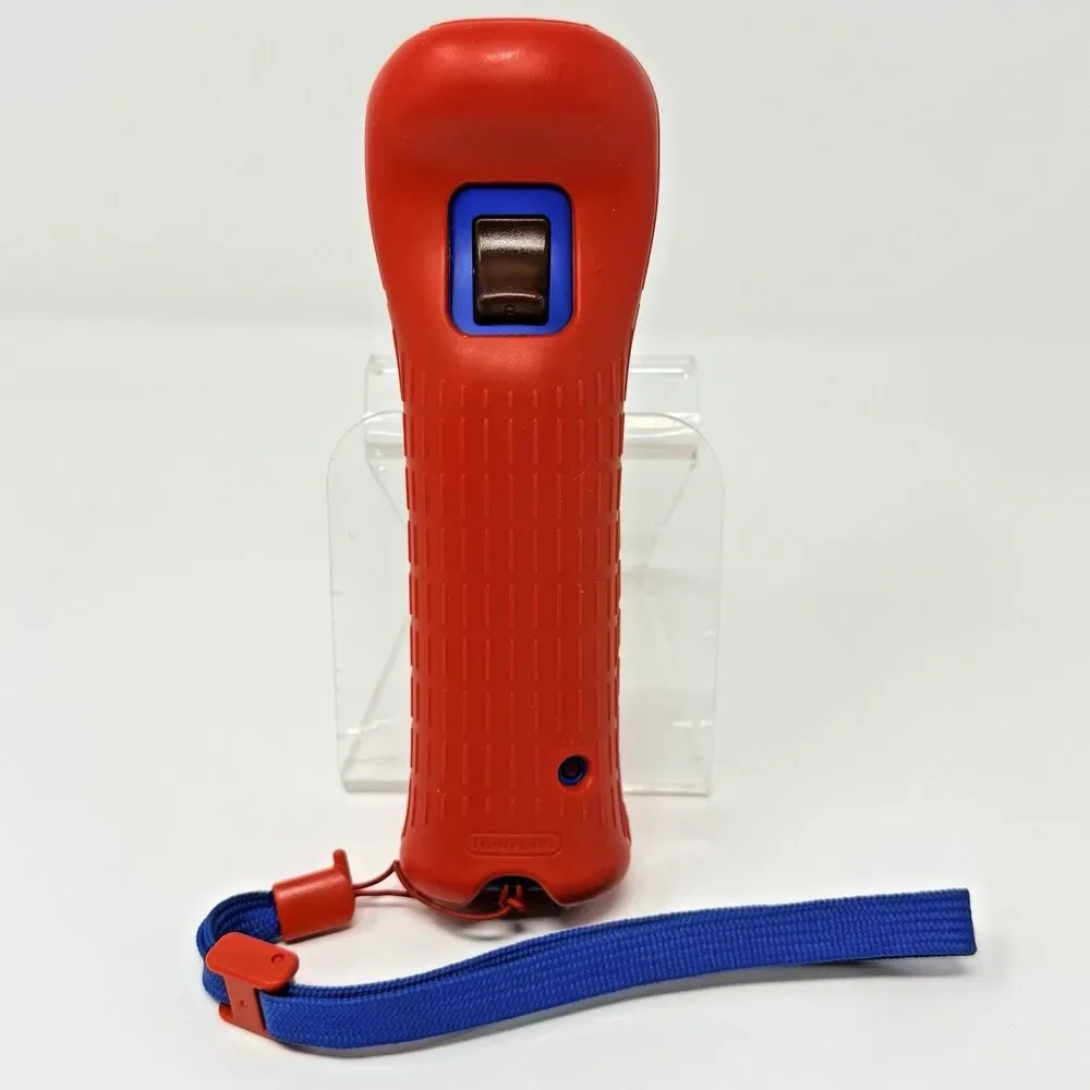 Nintendo Wii Mario Red MotionPlus Remote Controller OEM Tested